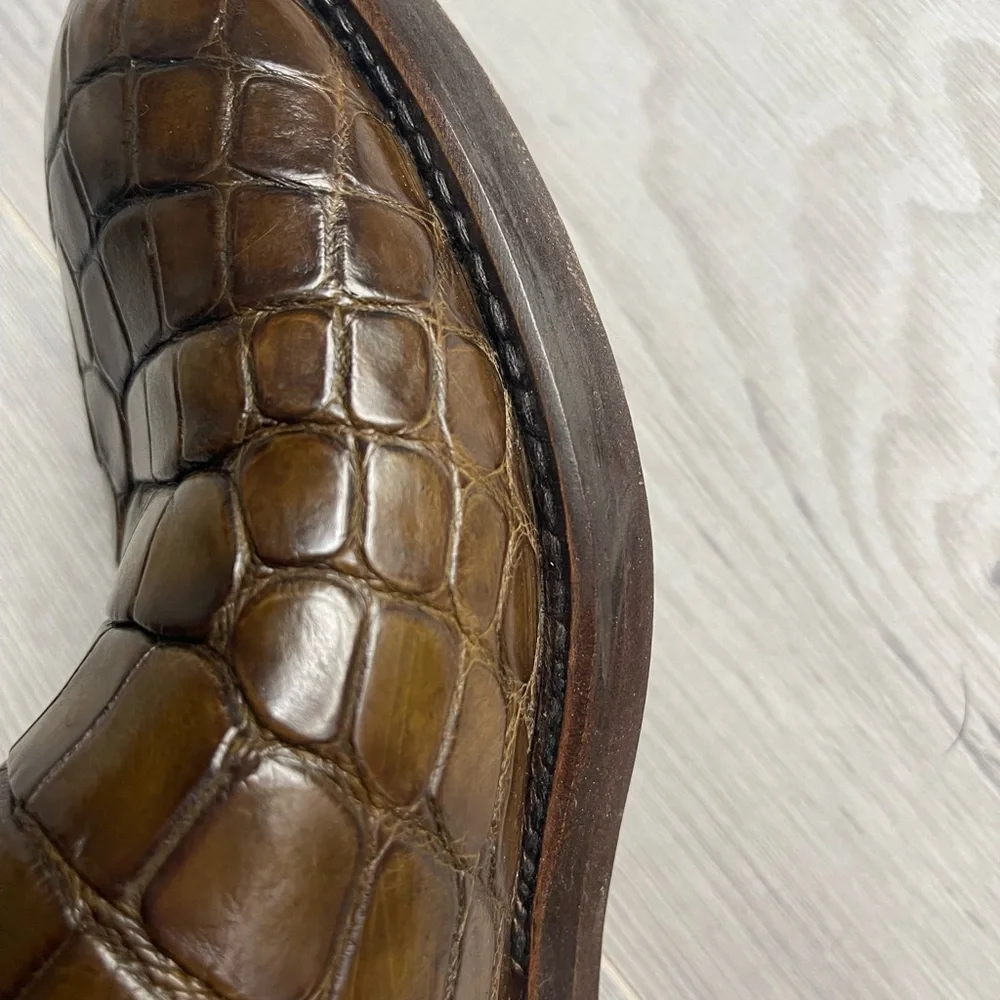 Gucci Alligator leather riding boots 8,5-9 - Picture 7 of 15